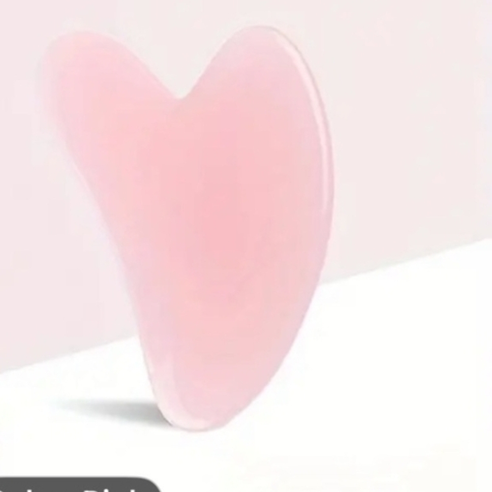 Pink Heart-Shaped Gua Sha Tool